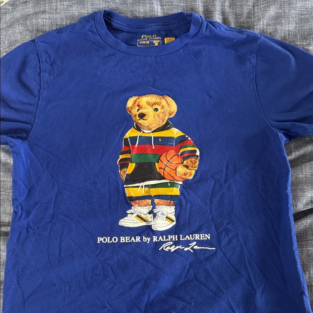 Polo by Ralph Lauren Kids Royal Blue Bear T-Shirt